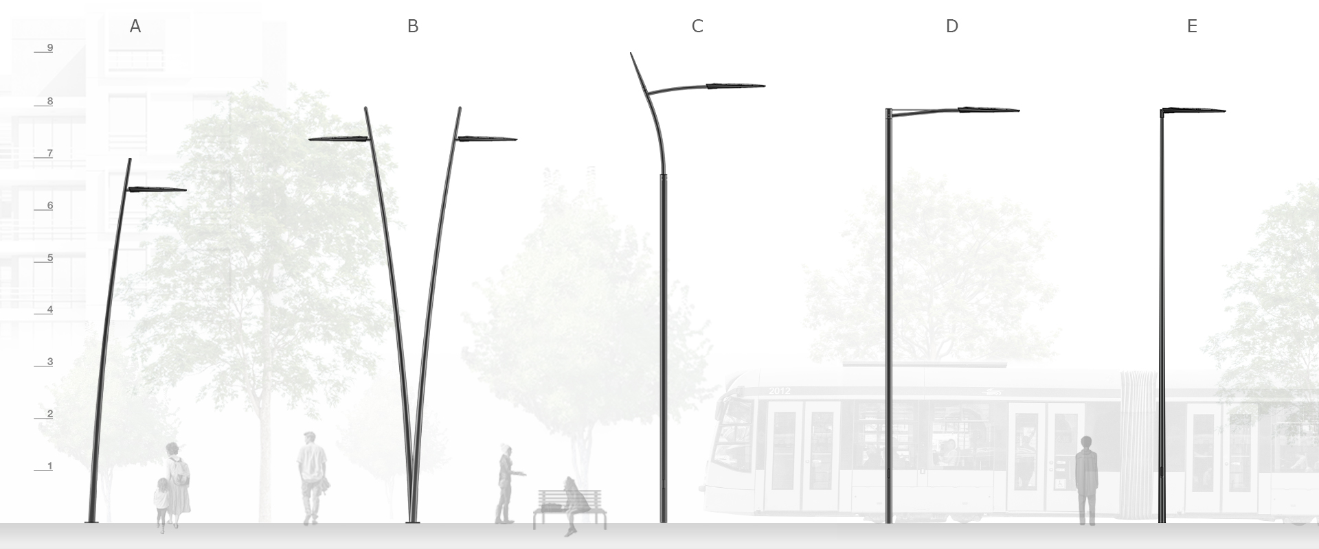 Stylo composizioni pali